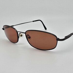 Serengeti 6598 Autobahn Gunmetal Frame Amber Glass Driver Lens Sunglasses 50mm